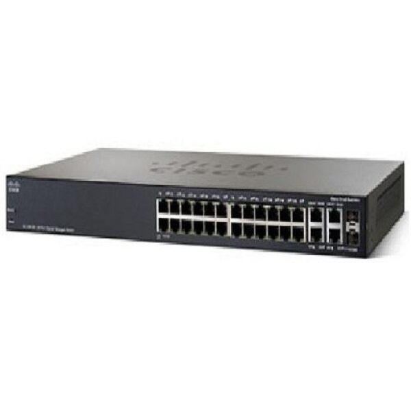 Cisco SG300 28P SRW2024P K9 NA 28 Port Gigabit PoE Managed Switch