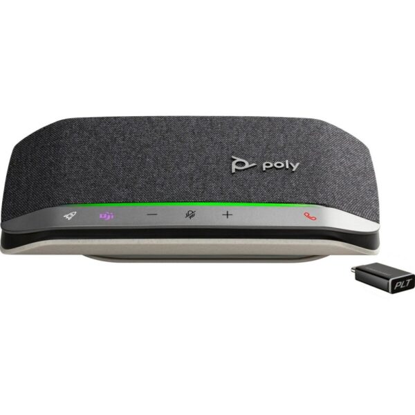 POLY - Sync 20+ USB-A Personal Bluetooth Smart Speakerphone (Plantronics) - Connect to Smartphones via Bluetooth-PC/Mac via - BT600 Dongle -Works with Teams (Certified), Zoom & More