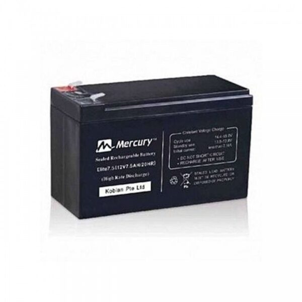 Mercury UPS Replacement Battery 7.5AH 12V