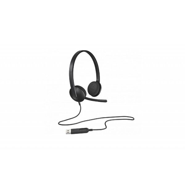 Logitech H340 Stereo Wired Over Ear Headphones With Mic With Noise-Cancelling